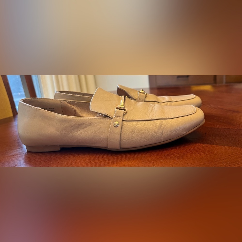 Genuine leather nude horsebit loafer shoe size 9 VINTAGE 90s - Picture 3 of 7